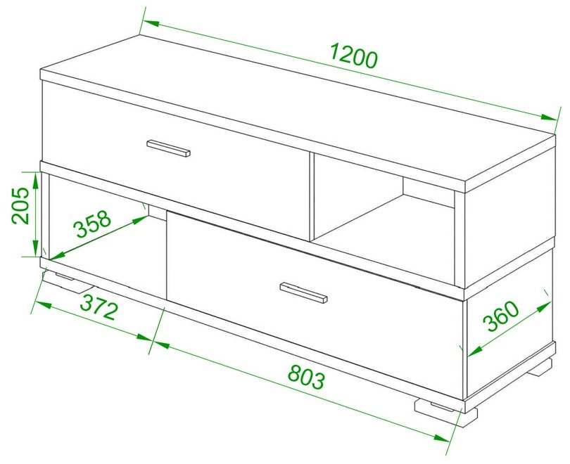 ТВ-тумба СБ-40/2 К карамель