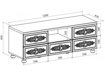 ТВ-тумба Ассоль плюс