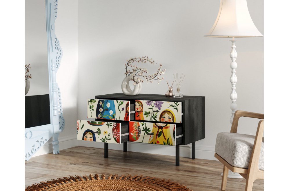 Тумба Эмерсон (Emerson) EM05/Art04 черный