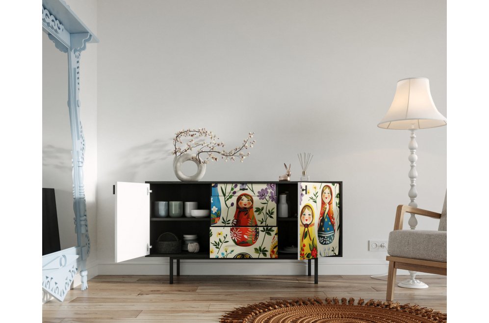 Тумба Эмерсон (Emerson) EM08/Art04 черный