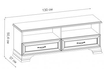 ТВ-тумба Тиффани RTV 2S2N