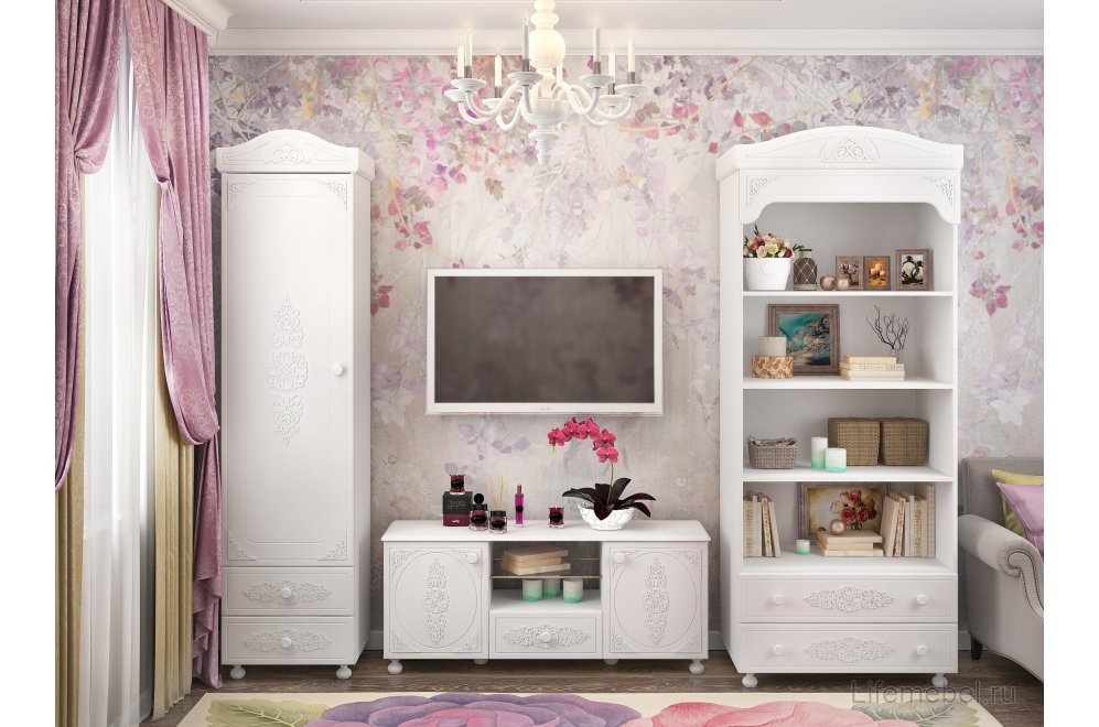 ТВ-тумба Ассоль АС-13 белое дерево