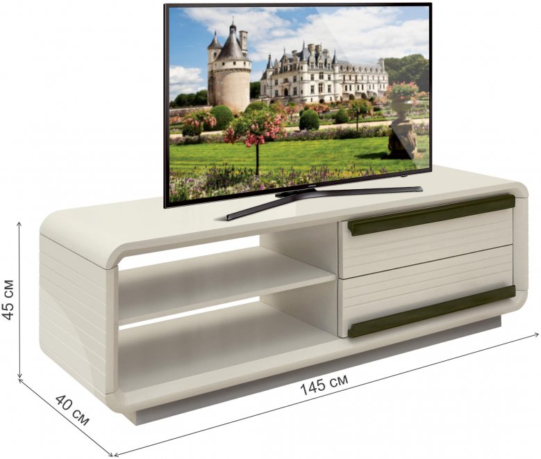 ТВ-тумба CColl Velvet City бежевый лак