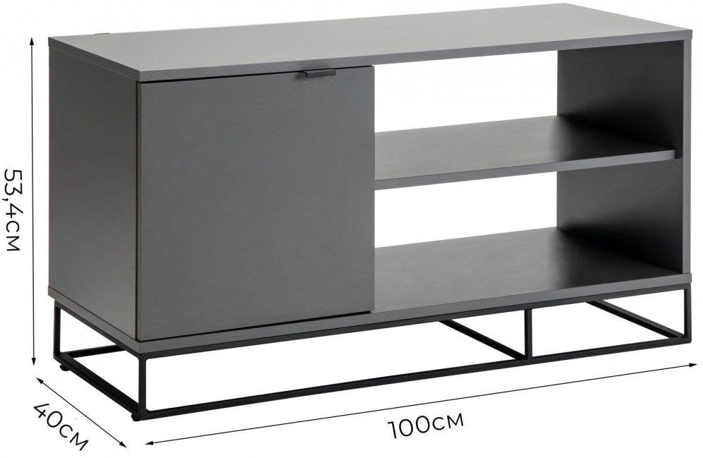 ТВ-тумба City малая графит
