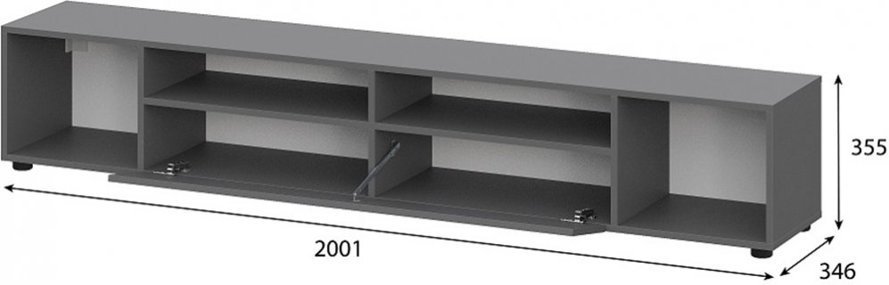 ТВ-тумба Денвер графит