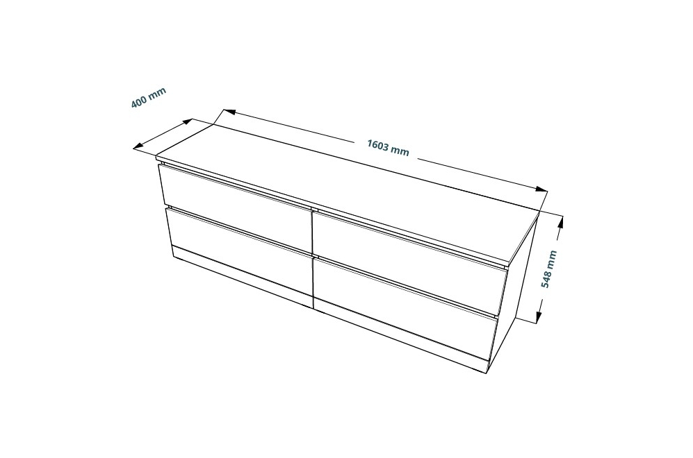 ТВ-тумба Варма 4Д белый