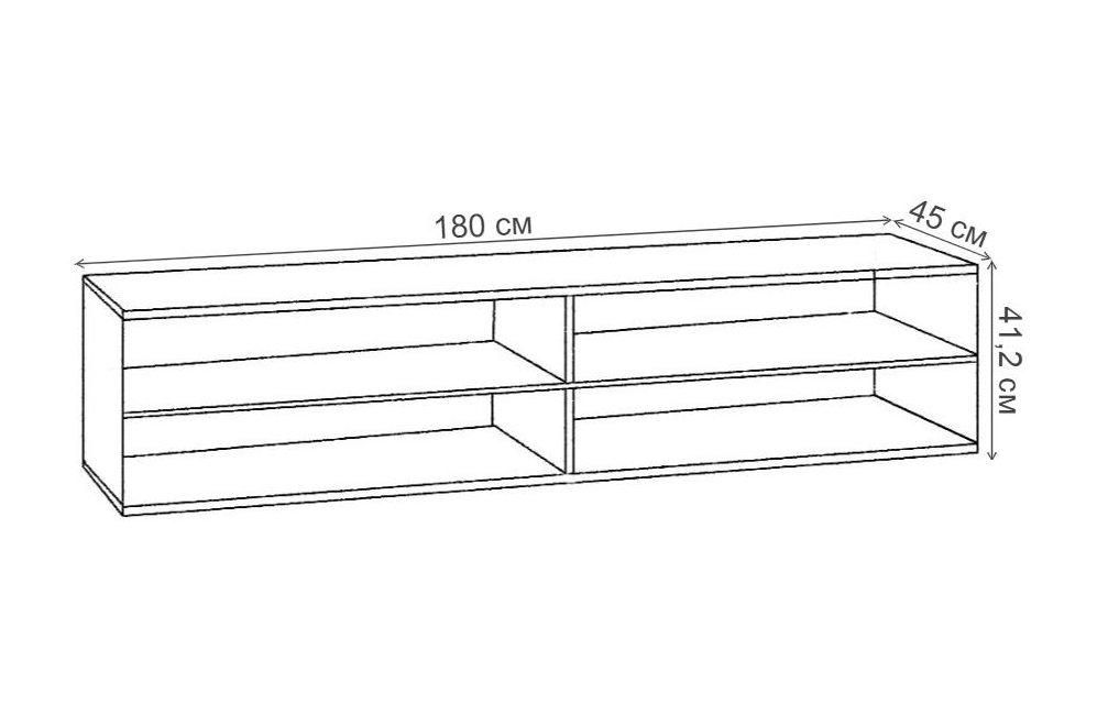 ТВ-тумба Ливорно ЛТ-2 орех донской