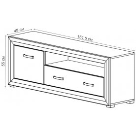 ТВ-тумба Мальта RTV1D1S
