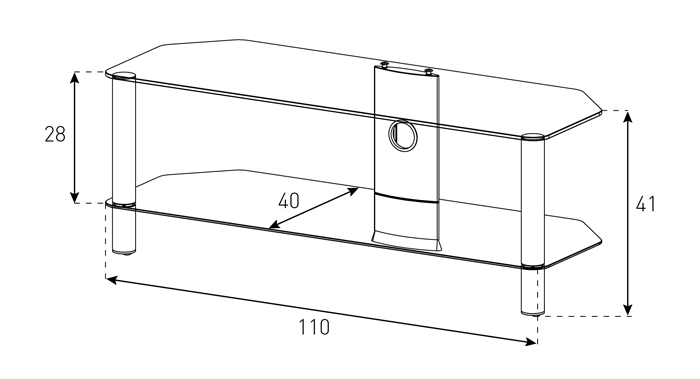 ТВ-тумба Neo 2110 С SLV