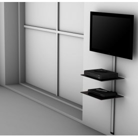 Кабель-канал PL2620B SLV с полками