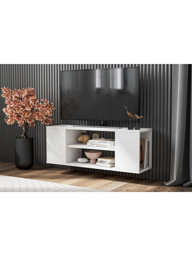 ТВ-тумба Токио белая текстурная