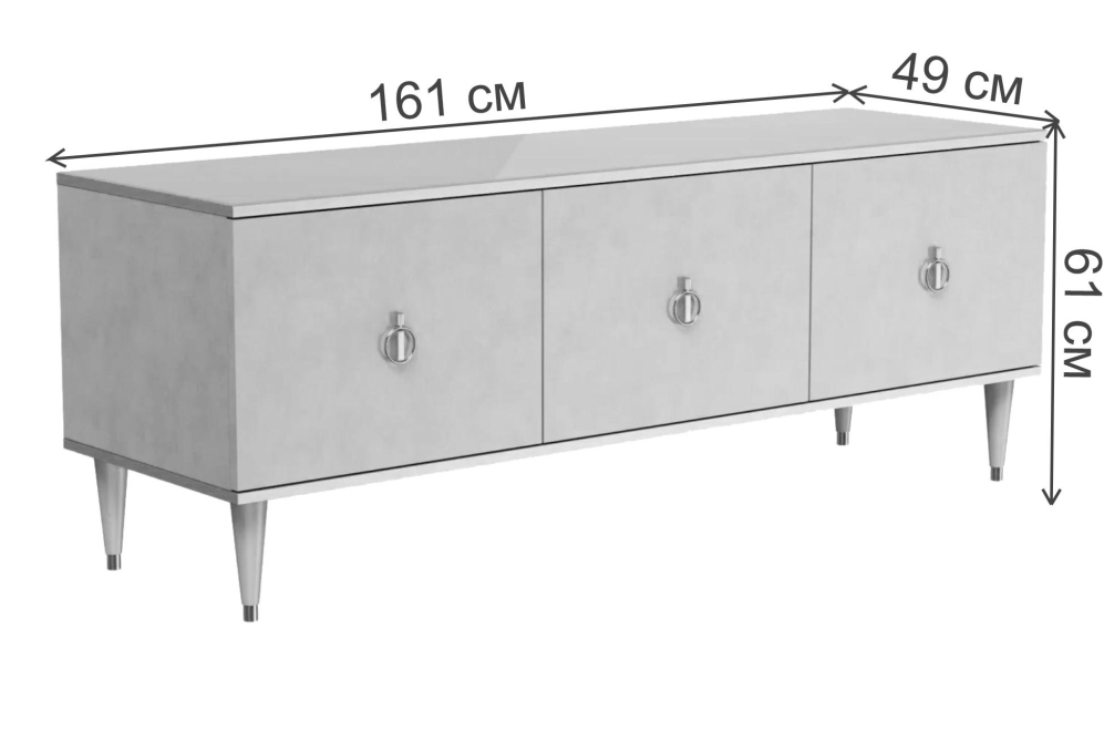 ТВ-тумба Rimini орех империя / золото
