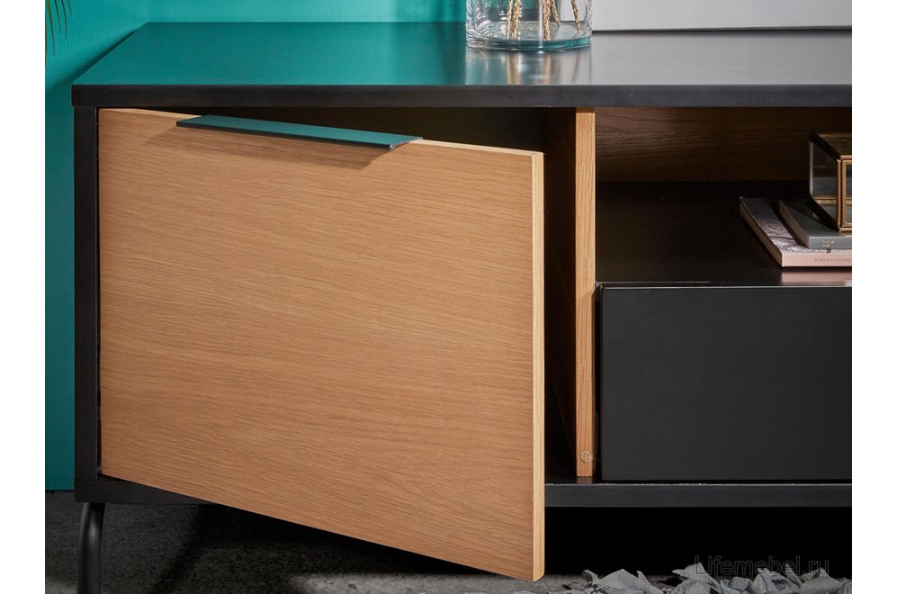 ТВ-тумба Savoi шпон дуба черный