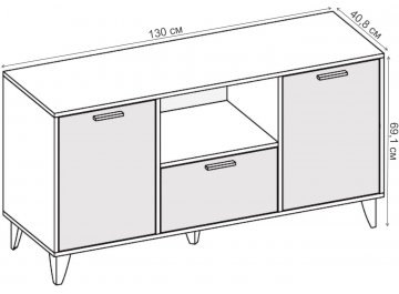ТВ-тумба Эго Т-2 на ножках