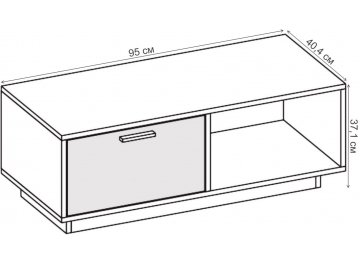 ТВ-тумба Эго Т-4 на подиуме
