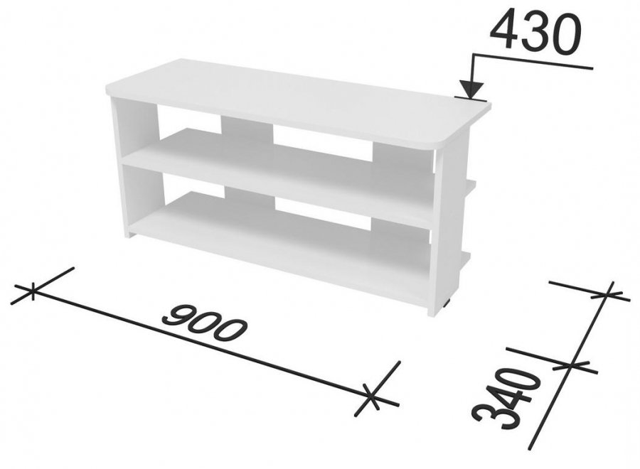 ТВ-тумба TV5 белая