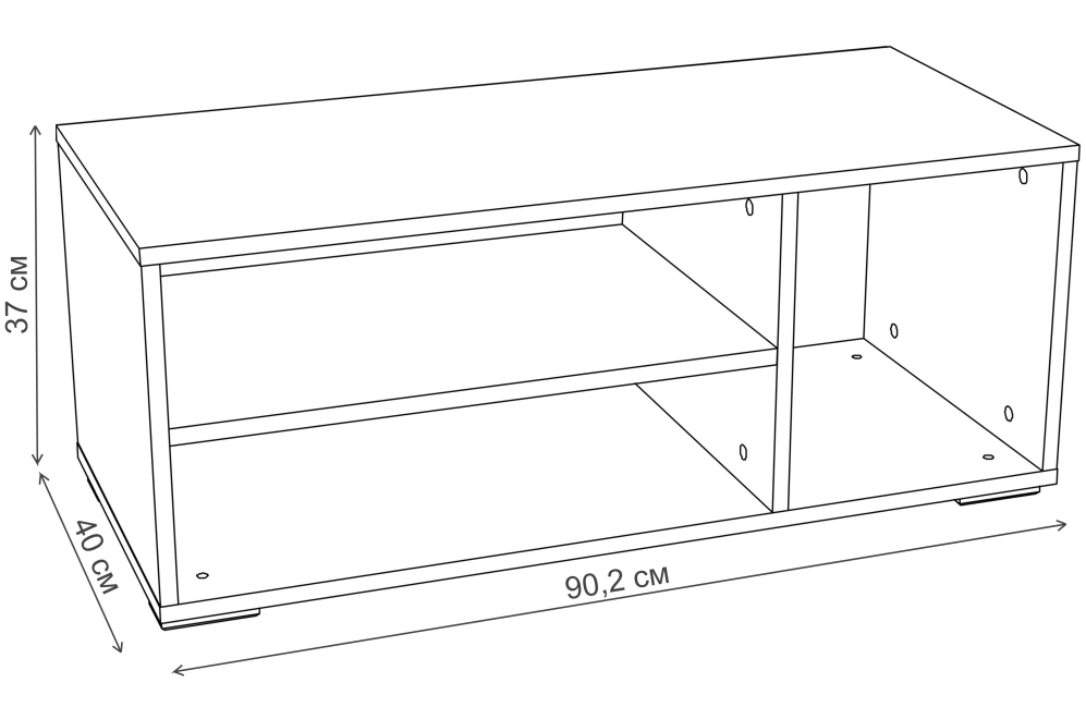 ТВ-тумба Urban / Summit НМ 011.88 ТВА ясень анкор темный kr
