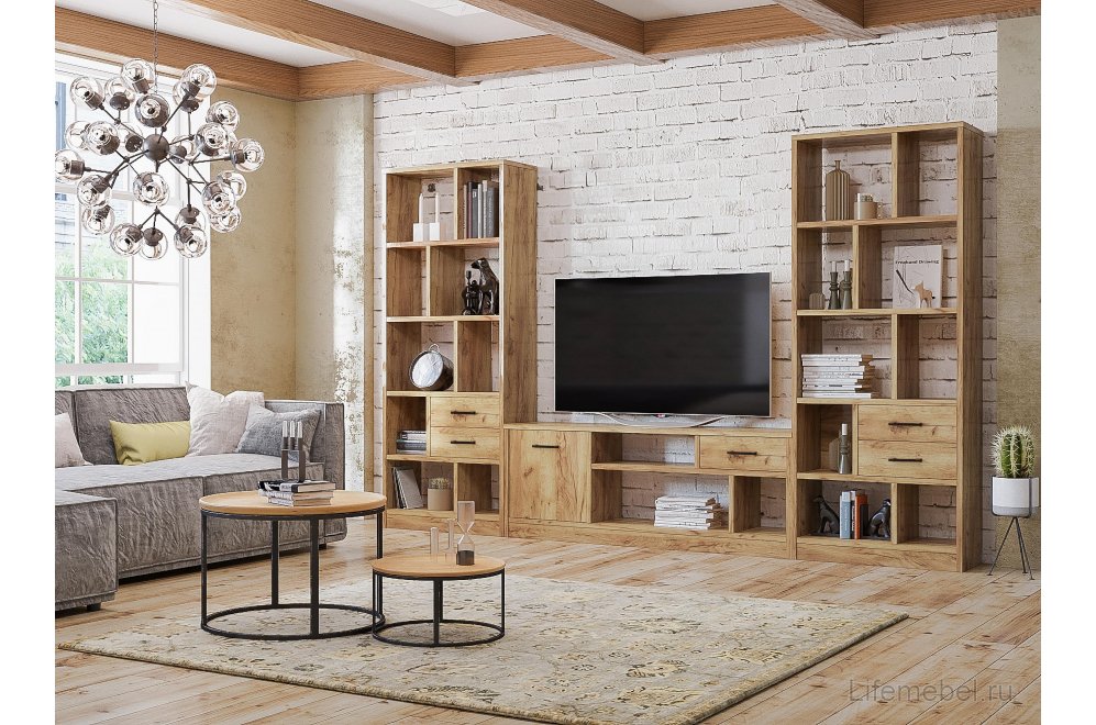 ТВ-тумба Виктория ВИ-1К дуб крафт золотой