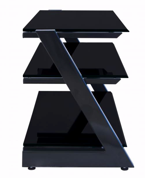 ТВ-тумба Зетка 100 см стекло черное