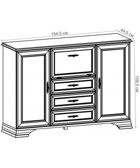 Витрина Кентаки KOM2W3S1B