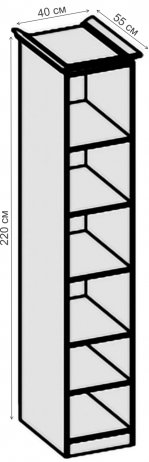 Шкаф Аллегро Прованс вариант 9 бодега / сандал белый