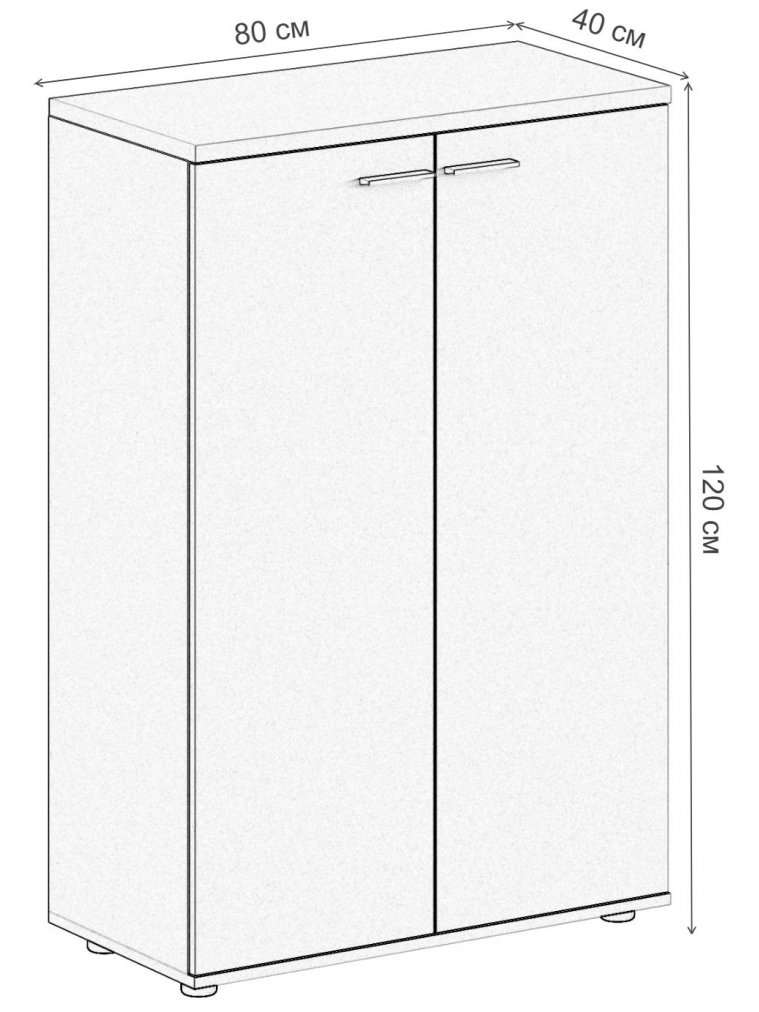 Шкаф SG.803.OL.GL дуб светлый