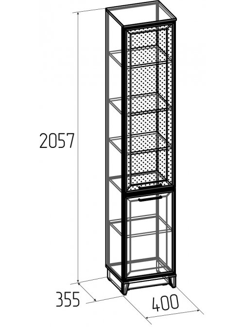 Витрина Аурелио 10 белый