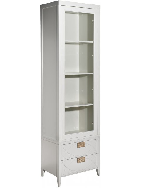 Витрина Аурум два ящика бежевая