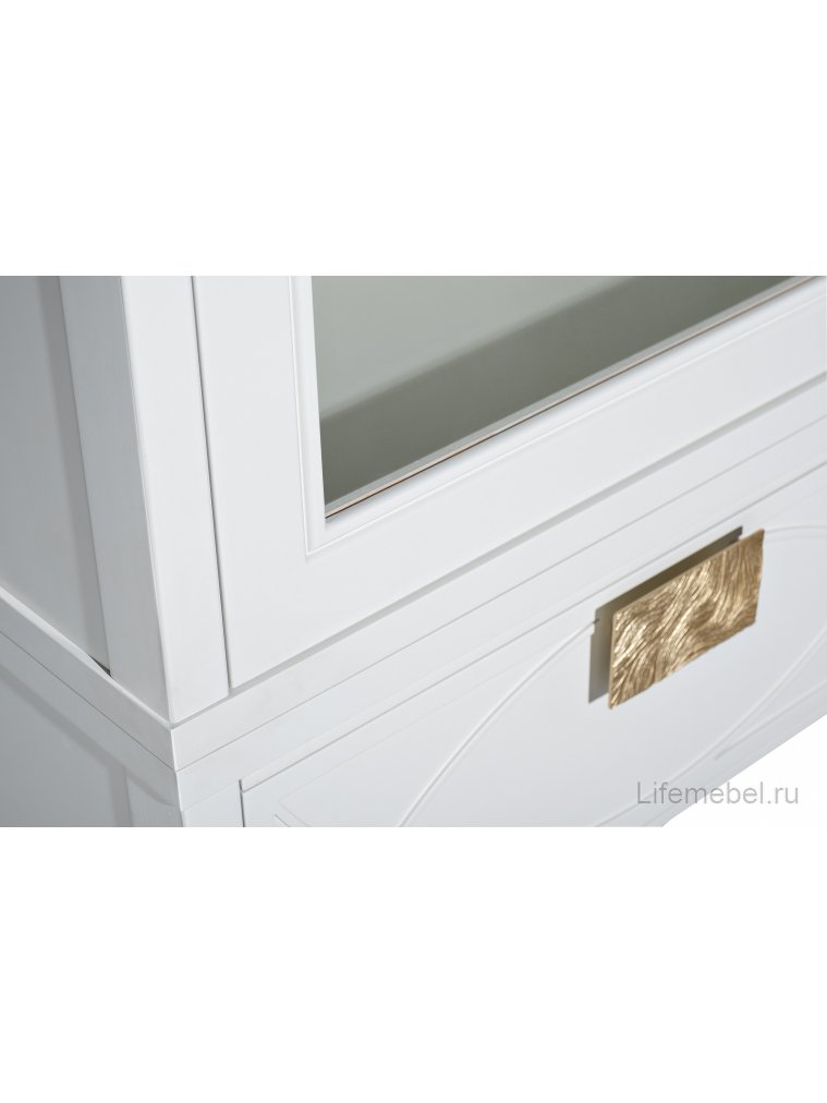 Витрина Аурум один ящик бежевая