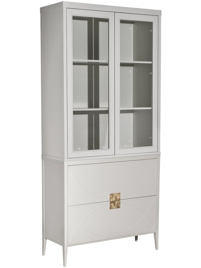 Витрина Аурум распашная бежевая