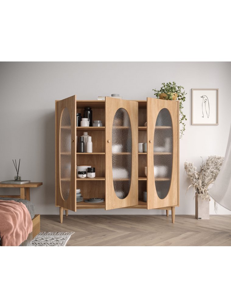 Витрина Баббл (Bubbles) BBL04 Орех