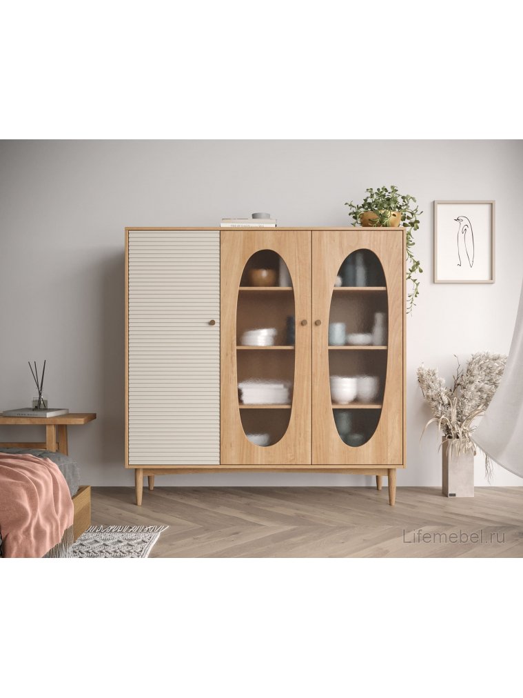 Витрина Баббл (Bubbles) BBL13 Орех