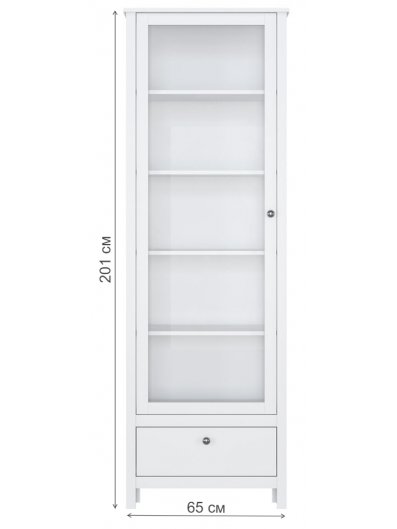 Витрина Хельга REG1W1S 65 белый