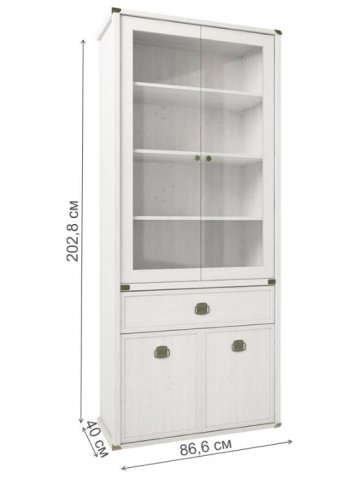 Витрина Magellan 2V2D1S сосна винтаж