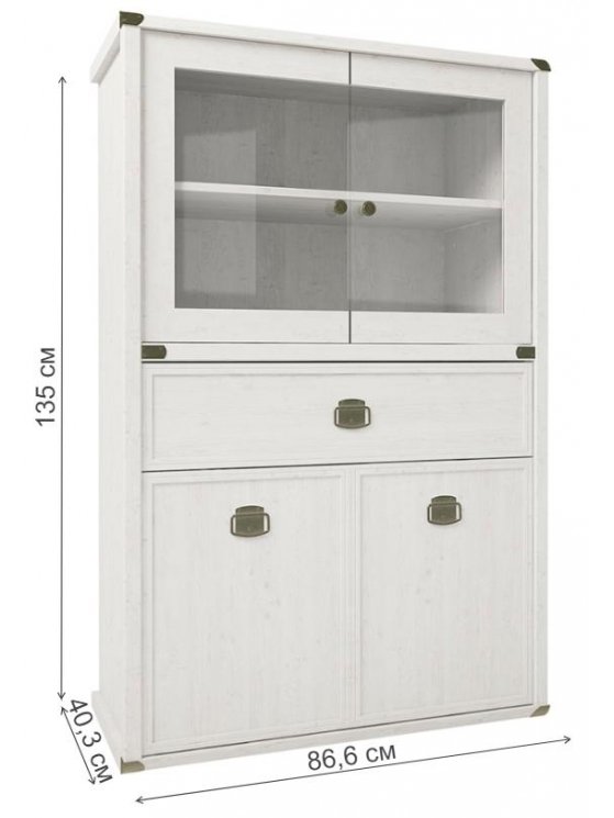 Витрина Magellan 2V2D1SL сосна винтаж