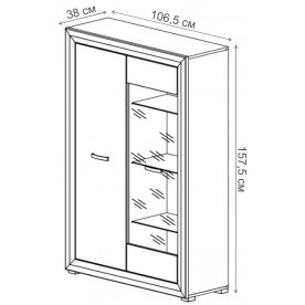 Витрина Мальта REG1W1D