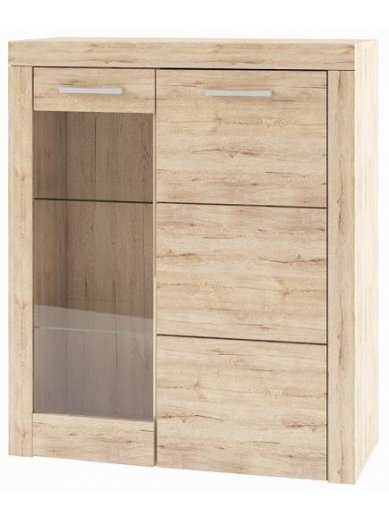 Витрина Oskar 1V1D дуб санремо