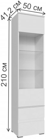 Витрина Плейона белый