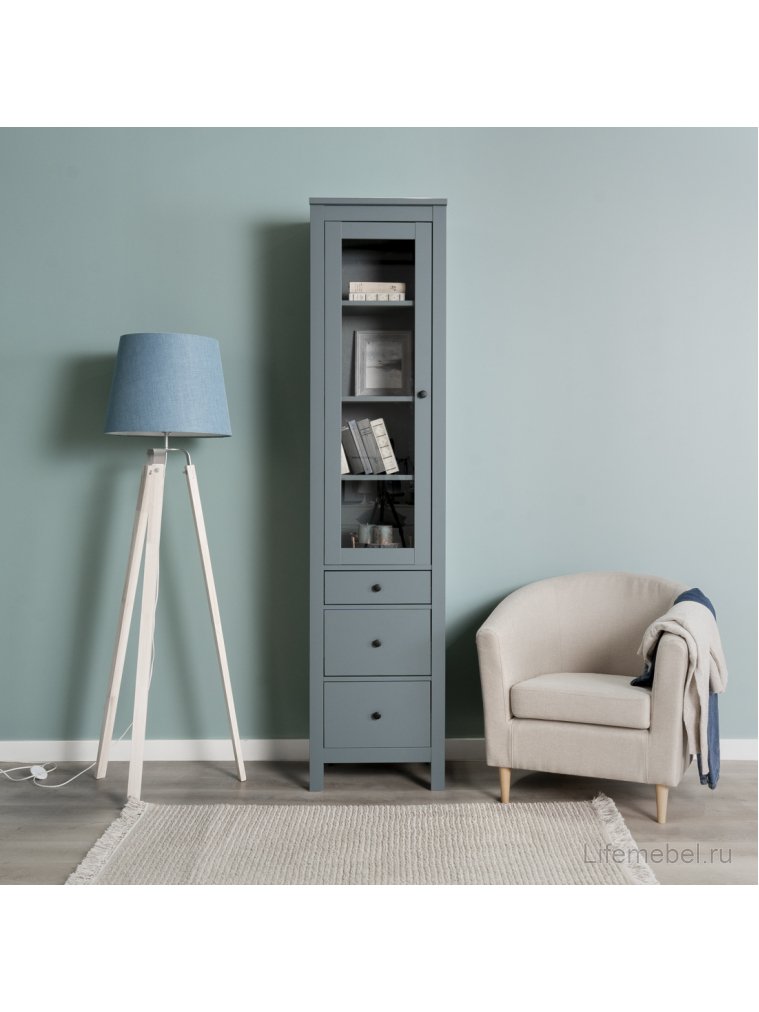 Витрина Сага 50 бирюзовый