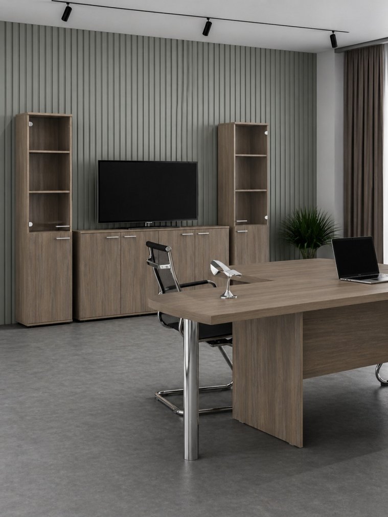 Витрина SG.802 правый дуб темный