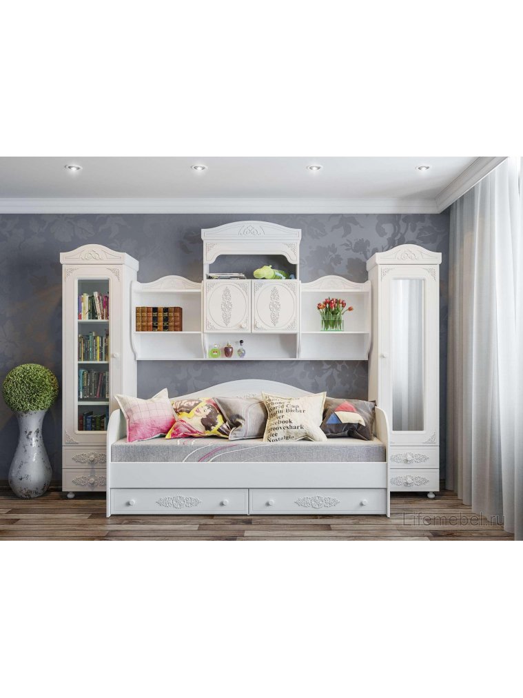 Витрина Ассоль АС-1 белое дерево