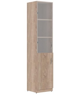 Книжный шкаф Simple SR-5U.2L дуб сонома светлый