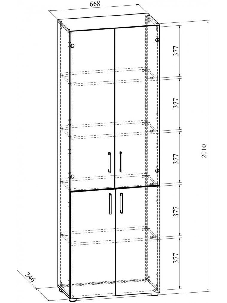 Витрина ОФ-303К венге