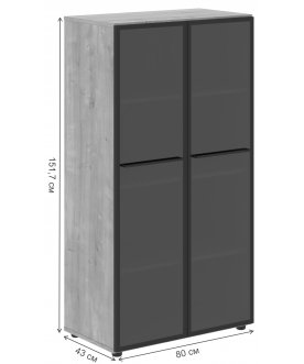 Витрина Skyland Loftis LMC 80.2