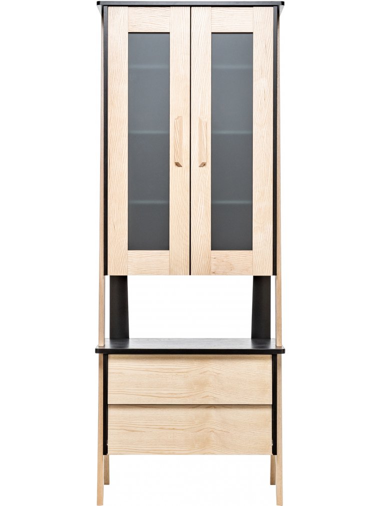 Витрина Сканди-2 дуб / венге
