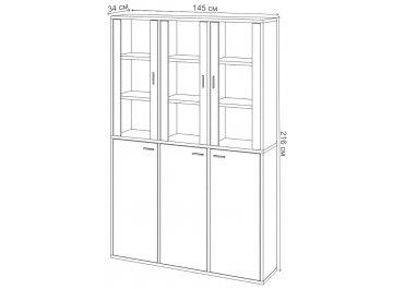 Витрина СУ(ш3в2)+3ФГ+3ФС К