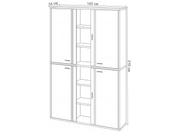 Витрина СУ(ш3в2)+4ФГ+2ФС К