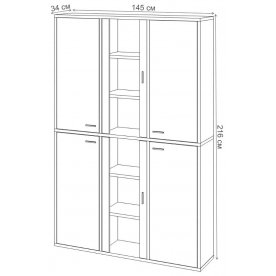 Витрина СУ(ш3в2)+4ФГ+2ФС Н