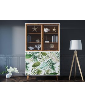 Книжный шкаф Воаб орех / принт 4