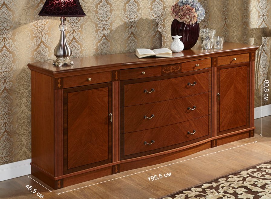 Комод Axmoble 956 мукали шпон / вишня шпон